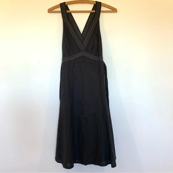 Zara Strappy Linen Blend Dress - Picture 2 of 9